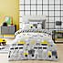 Construction Grey 100% Cotton Reversible Duvet Cover and Pillowcase Set  undefined
