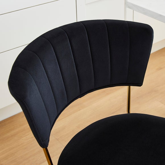 Kendall Velvet Bar Stool Dunelm