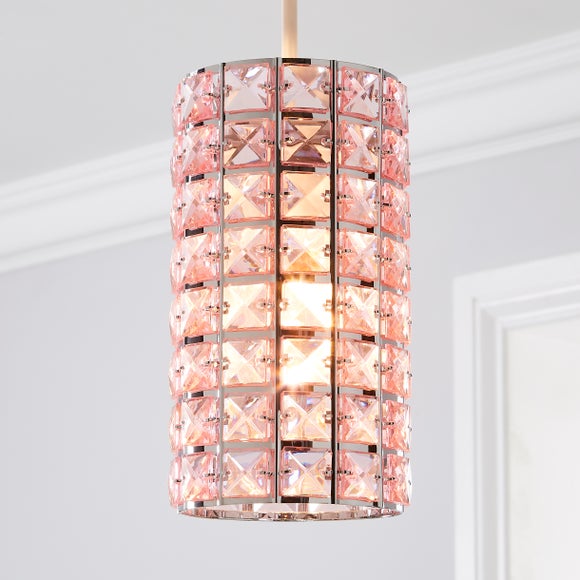 pink lampshades dunelm