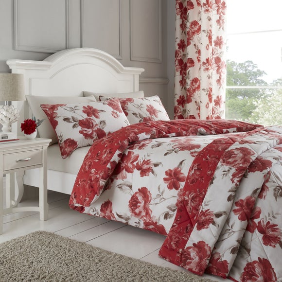 catherine lansfield bedding red