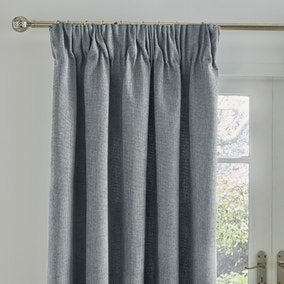 Wynter Grey Thermal Pencil Pleat Curtains