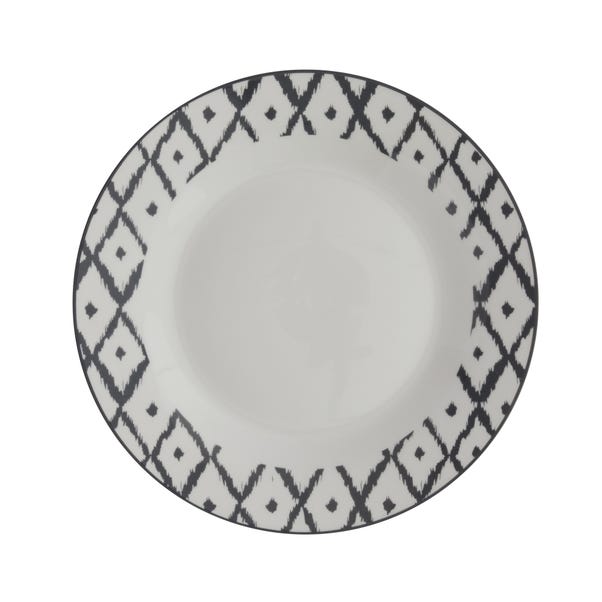 Ikat Porcelain Dinner Plate image 1 of 2