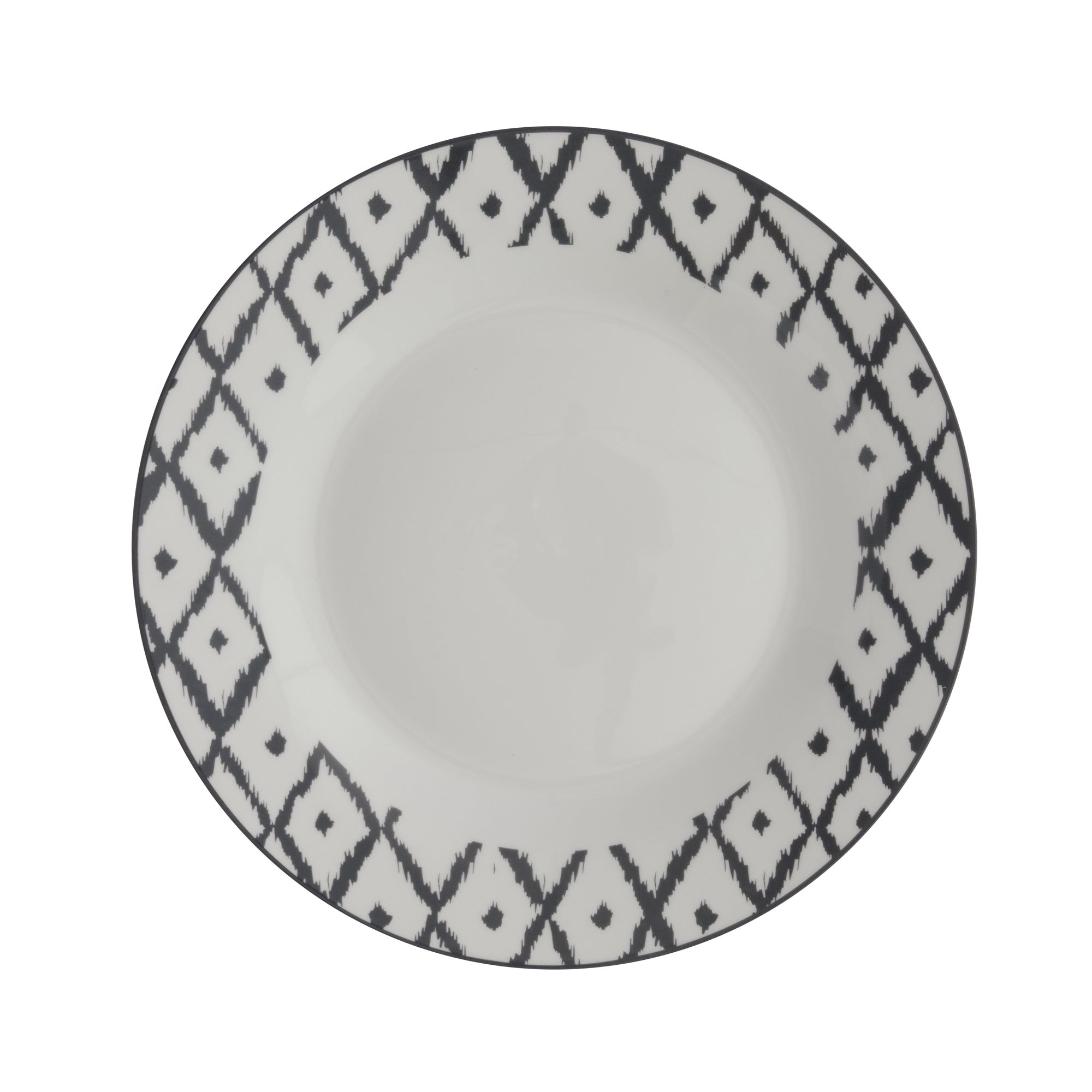 Ikat Porcelain Dinner Plate