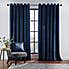 Recycled Velour Ink Eyelet Curtains  undefined