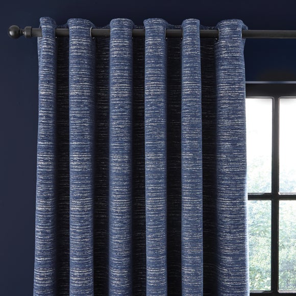 navy curtain