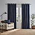 Wynter Navy Thermal Eyelet Curtains  undefined