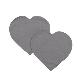 Set of 2 Isabelle Heart Shaped Placemats