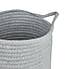 Cotton Rope Wall Basket Grey   undefined