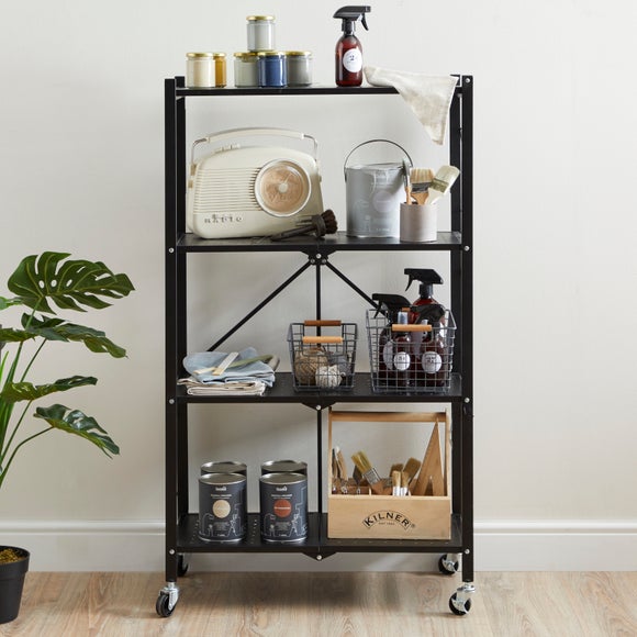 Folding shelving online unit