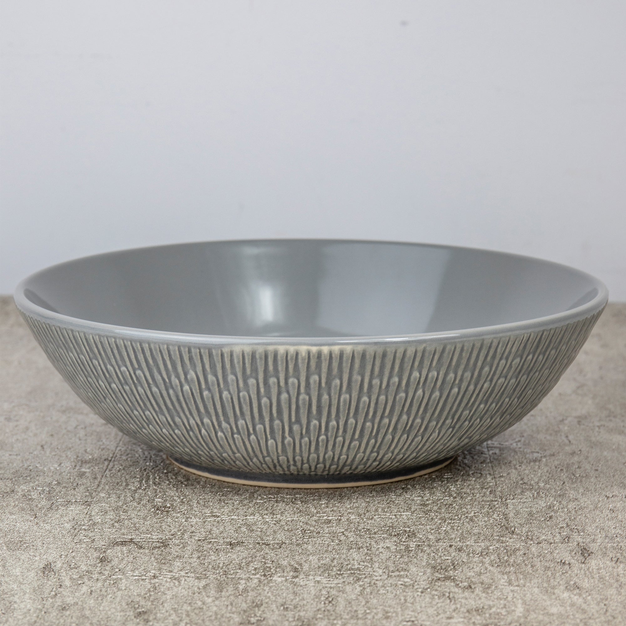 Zen Grey Serving Bowl Grey