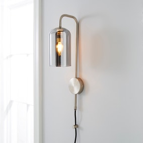 Palazzo Chrome Easy Fit Plug In Wall Light
