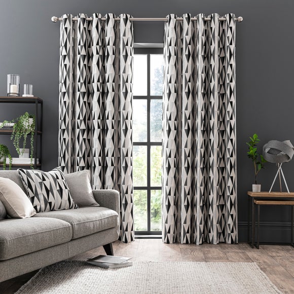 Photo 2 of Elements Triangles Eyelet Curtains Photo 2 of Elements Triangles Eyelet Curtains