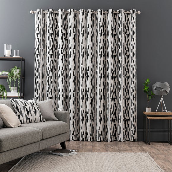 Photo 4 of Elements Triangles Eyelet Curtains Photo 4 of Elements Triangles Eyelet Curtains