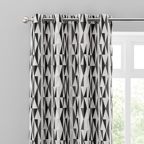 Click to view product details and reviews for Elements Triangles Eyelet Curtains.