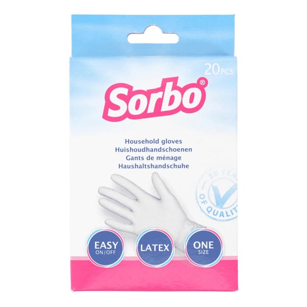 Sorbo Latex Gloves 20 Pack image 1 of 1