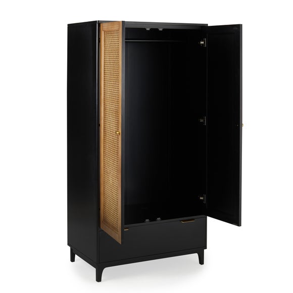 Franco Black Wardrobe Dunelm