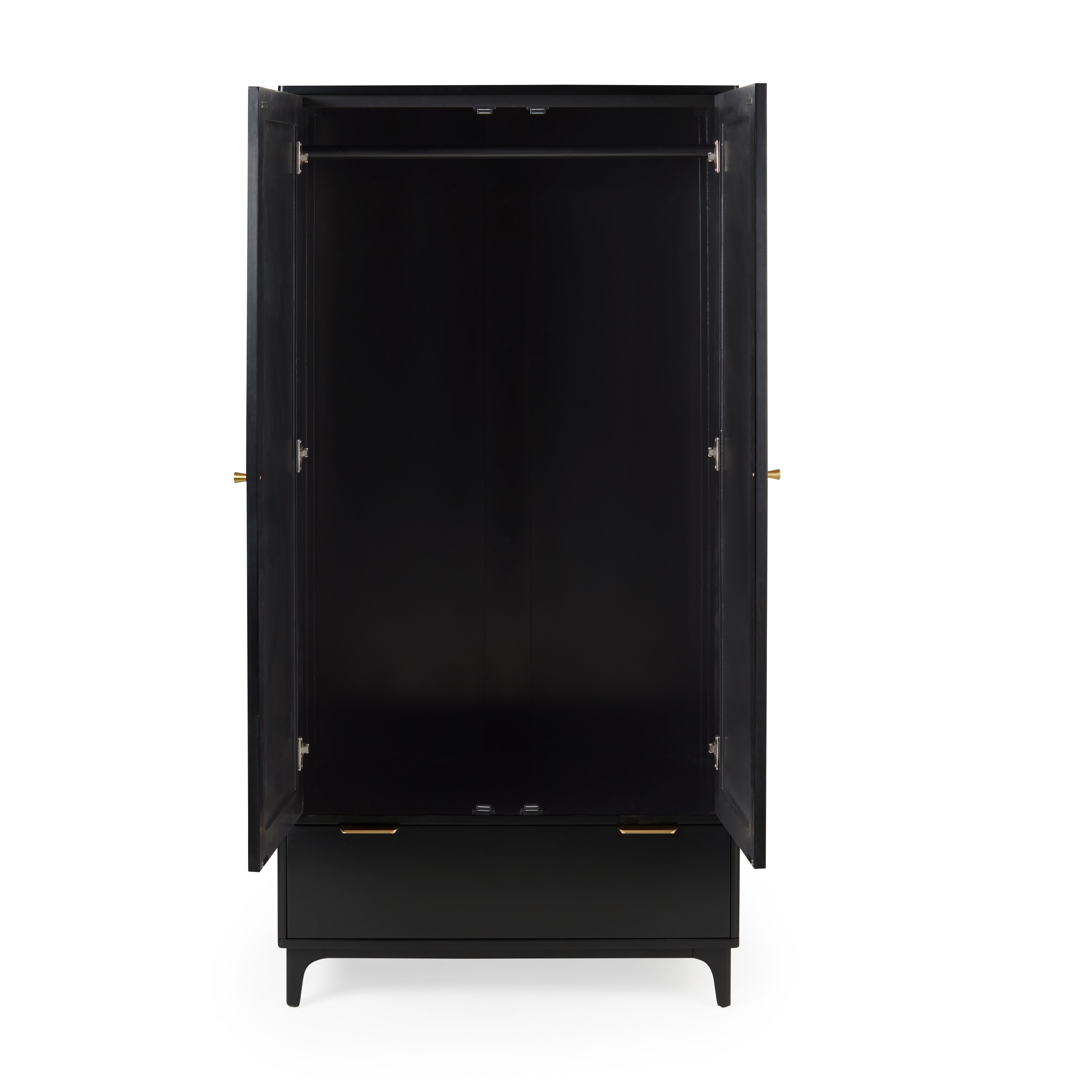 Franco Black Wardrobe | Dunelm