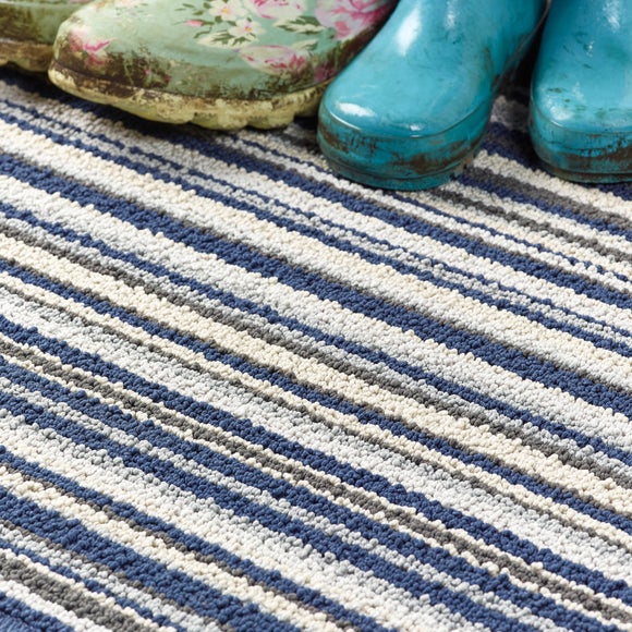 Marvel Striped Washable Doormat Dunelm