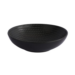 Carbon Stoneware Pasta Bowl