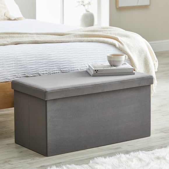 Dunelm velvet on sale storage box