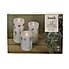 Pack of 3 Lavender Inclusion LED Candles White