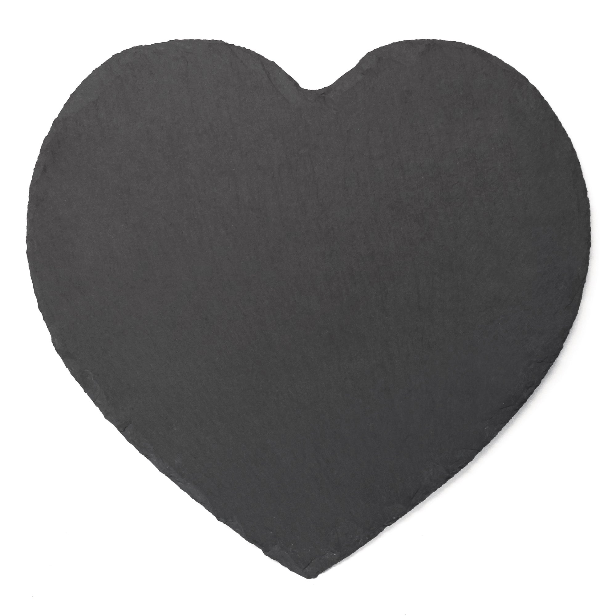 Image of Set of 2 Slate Heart Shape Placemats Grey