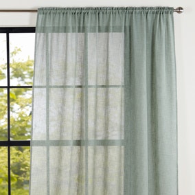 Recycled Polyester Sage Slot Top Voile Panel