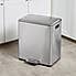 15L 25L Twin Recycle Bin with Soft Close Pedal Bin Stainless Steel