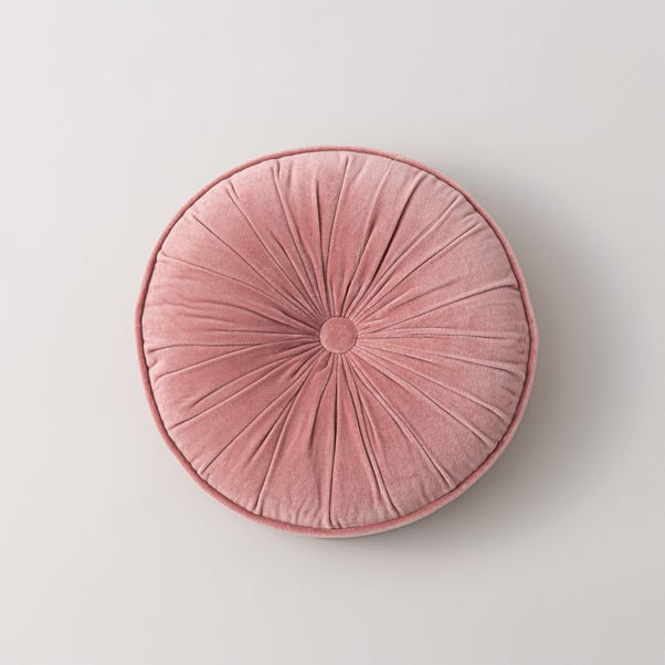 Clara Circular Cushion Dusky Pink undefined