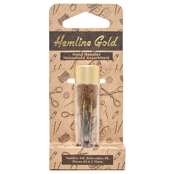 Hemline Gold Premium Assorted Hand Sewing Needles image 1 of 3