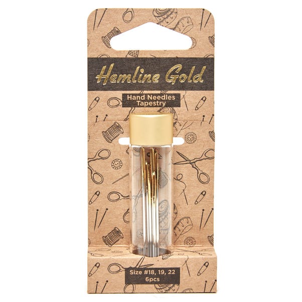 Hemline Gold Premium Hand Sewing Tapestry Needles image 1 of 2