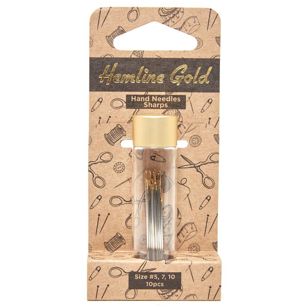 Hemline Gold Premium Hand Sewing Sharps Needles image 1 of 2