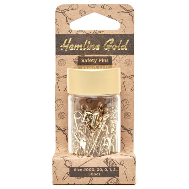 Hemline Gold Assorted Safety Pins image 1 of 3