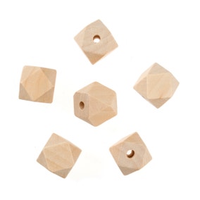 6 Pack of 20mm Wooden Beads