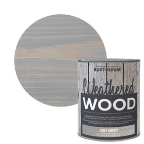 Rust-Oleum Ash Grey Matt Weathered Wood Paint 750ml