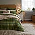 Dorma Angus Check Green 100% Brushed Cotton Continental Pillowcase Pair Green
