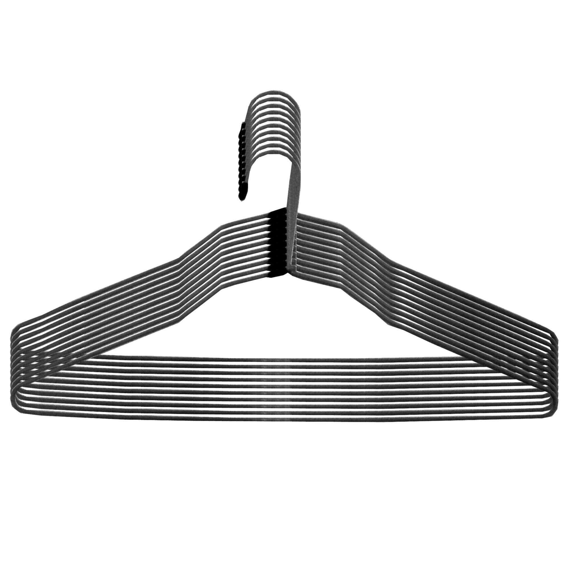Premium Metal Coat Hangers - Black
