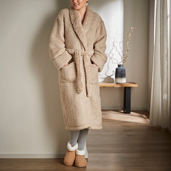 Dunelm fluffy dressing gown Clearance