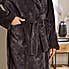 Graphite Faux Fur Dressing Gown  undefined