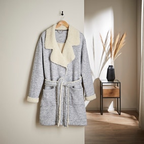 Jersey Sherpa Bonded Dressing Gown