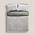Teddy Bear Feather Soft Marl Reversible Duvet Cover and Pillowcase Set Teddy Feather Grey undefined