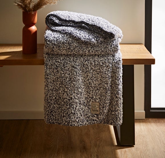 dunelm teddy bear fleece throws