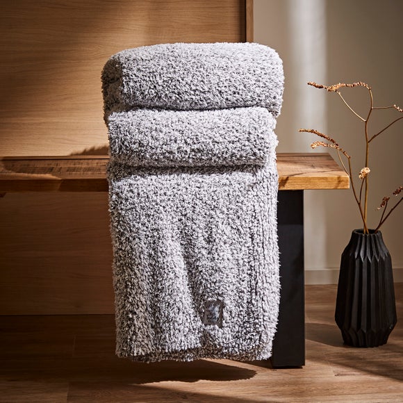 Teddy Bear Soft Marl Throw | Dunelm