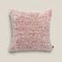 Teddy Bear Feather Soft Marl Cushion Rose (Pink) undefined
