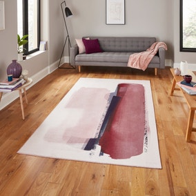 Michelle Collins Abstract Rose Crimson Rug
