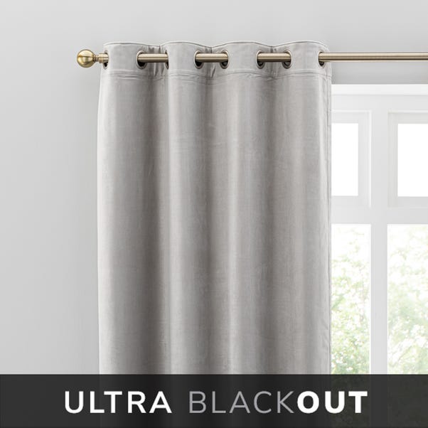 Isla Blackout Ultra Cau Grey Eyelet Curtains Dunelm Isla Blackout Ultra Cau Grey Eyelet, Grey And Black Blackout Curtains