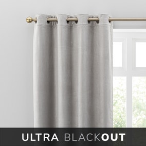 Isla Ultra Blackout Chateau Grey Eyelet Curtains