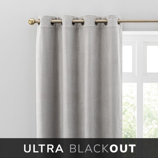 Isla Ultra Blackout Chateau Grey Eyelet Curtains  undefined