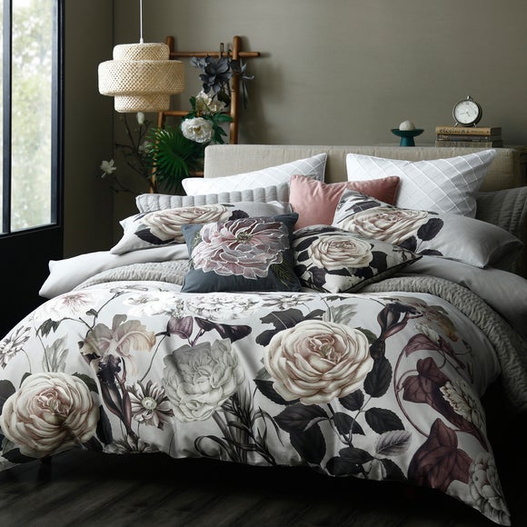 floral sateen duvet cover