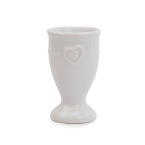 Hearts White Egg Cup